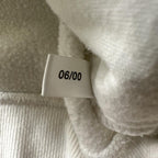Vintage Adidas Hoodie Sweatshirt Mens XL White Blue Raglan Fleece 3 Stripes y2k