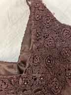 Sue Wong Nocturne Brown Beaded Sequin Fairy Dress Size 2