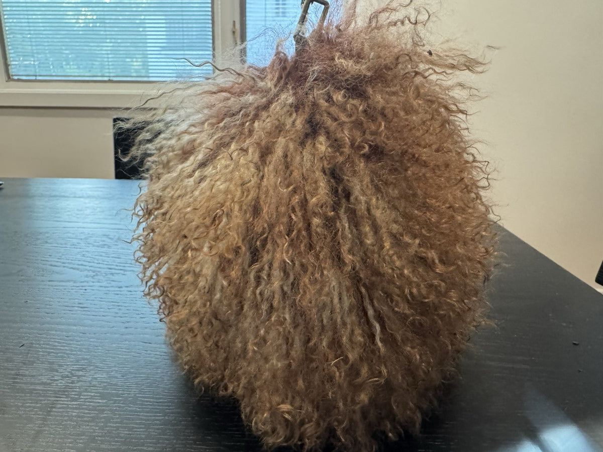 Mongolian Curly Sheepskin Shoulder Bag