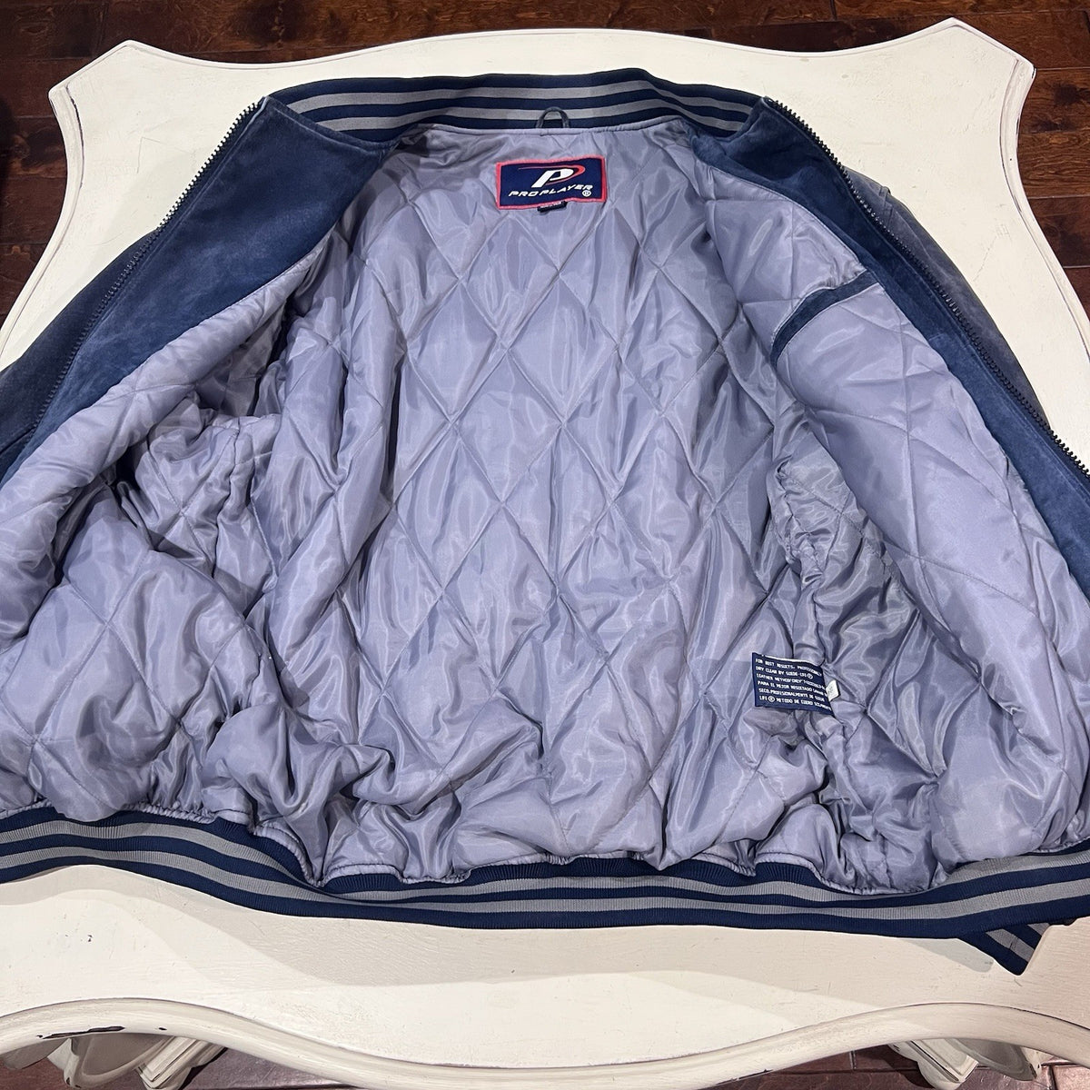 Vintage Dallas Cowboys Pro Player Large Suede Leather Jacket