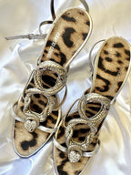 Vintage 2000’s Roberto Cavalli Snake Silver Heels