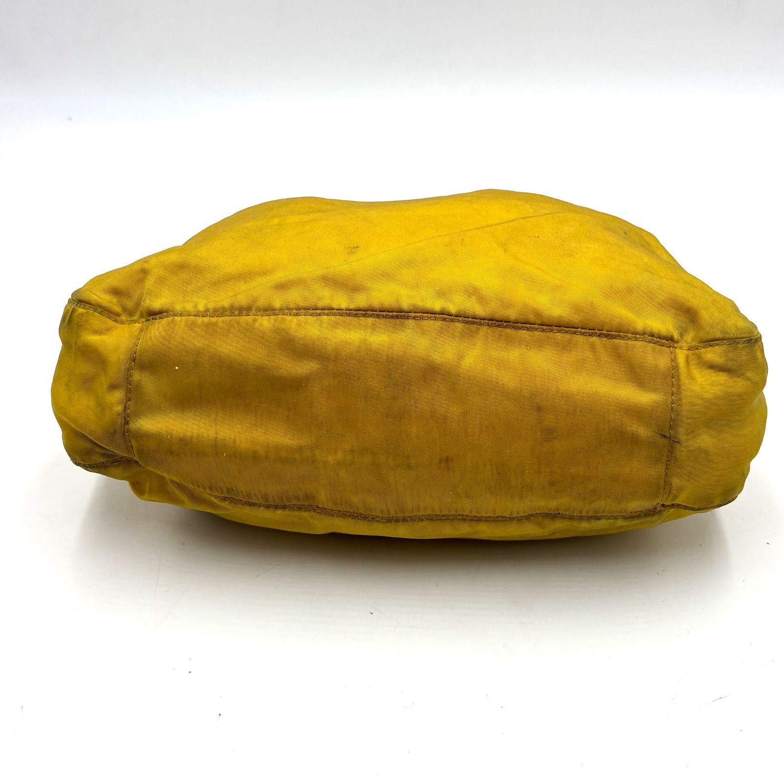 Vintage Christian Dior Yellow Nylon Shoulder Bag - Made in Italy