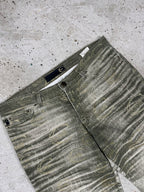 Vintage 2000s Roberto Just Cavalli Monogram Flare Denim Pant Bootcut Print