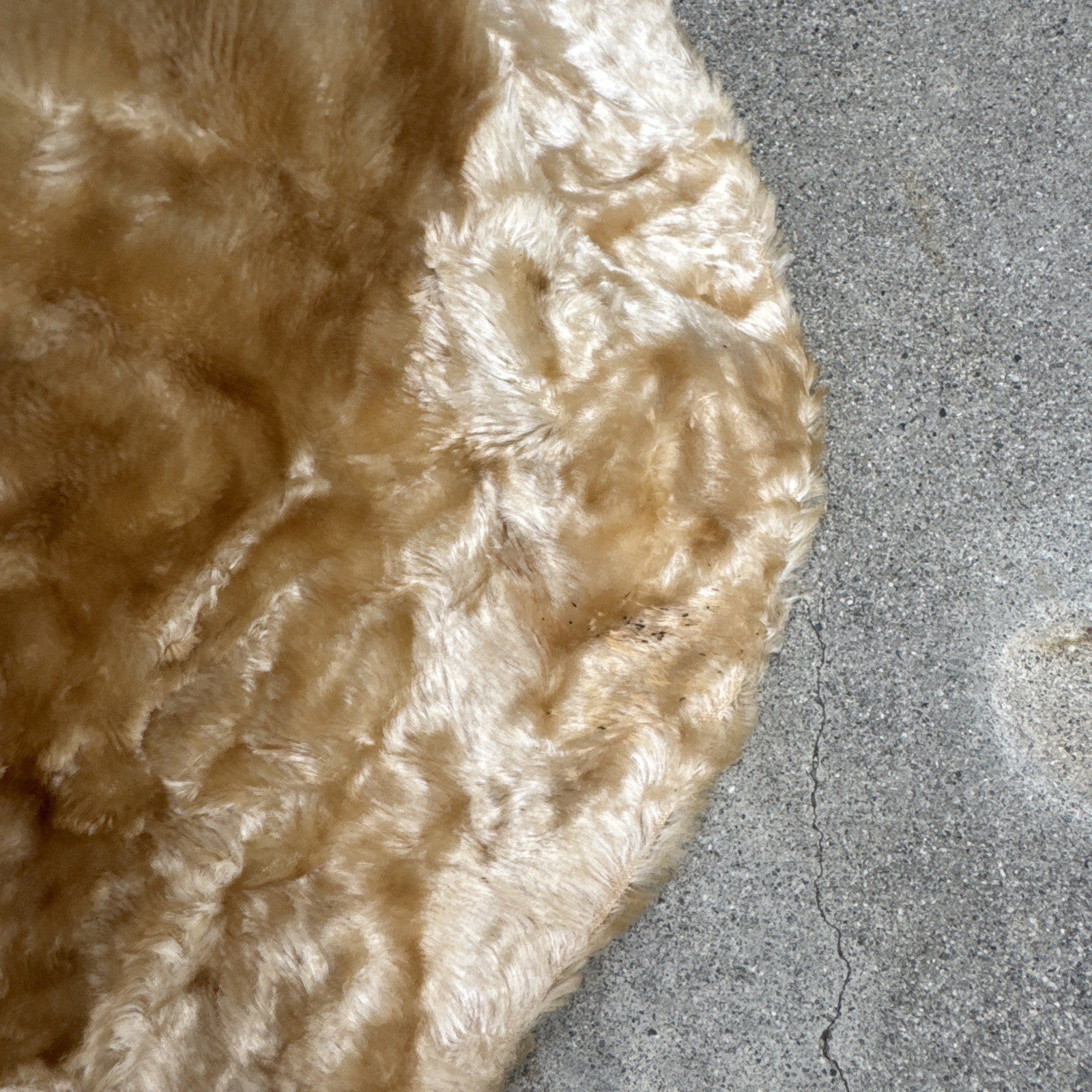 Vintage 1930s Fuzzy Plush Teddy Bear Dressing Gown Robe Coat Art Deco Dress