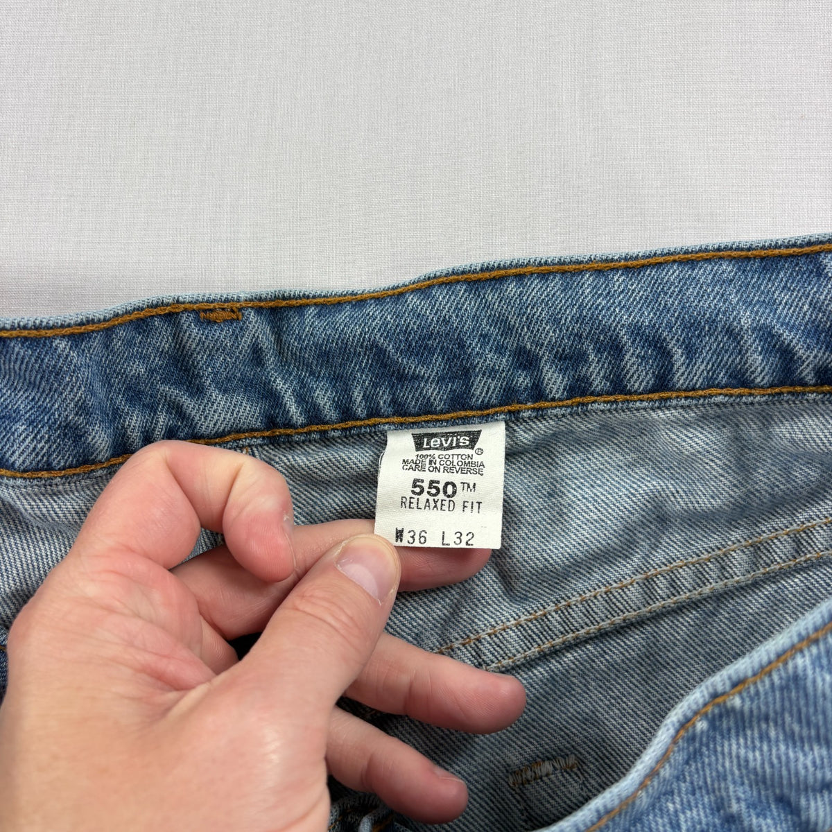 Levi's 1990s 550 Jeans Blue Relaxed Tapered 36x32