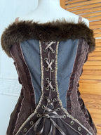 Lululemon Denim Fur Top and Skirt Set Size 3
