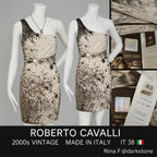 Vintage Roberto Cavalli Midi Silk Dress