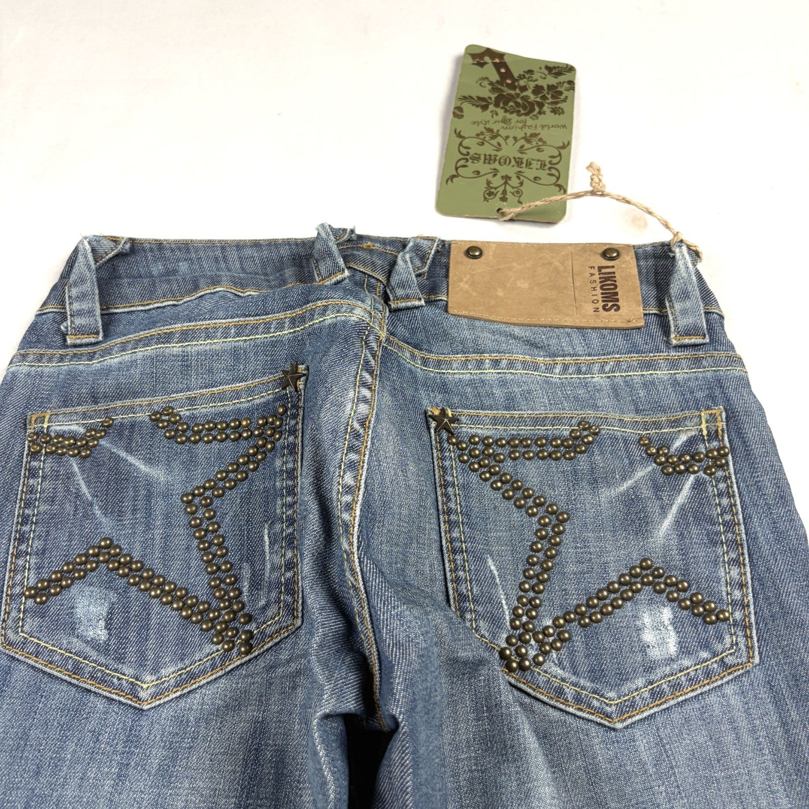 Women's Y2K Light Wash Low Rise Flare Denim Jeans