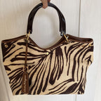 Rare Ferragamo Toto Bag Linen Material