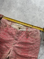 Roberto Cavalli S/S1999 Pink Python Glittered Swarovski Jeans