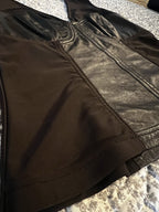 Harley Davidson Y2K Women's Black Leather Corset Bustier Top Medium