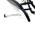 Vintage Dior Galliano 2004 Dog Tag Strappy Satin Heeled Sandals