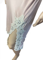 BLUMARINE S/S 2004 EMBELLISHED LACE TRIM DRESS SZ 44