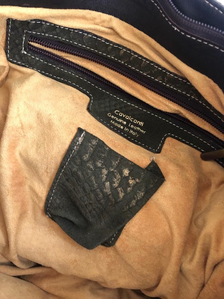 Cavalcanti Embossed Leather Tote Bag