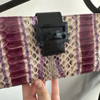 RARE Fendi purple python shoulder bag