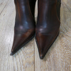 Gianmarco Lorenzi IT39 EU39,5 US9 pointed toe high heels western leather boots