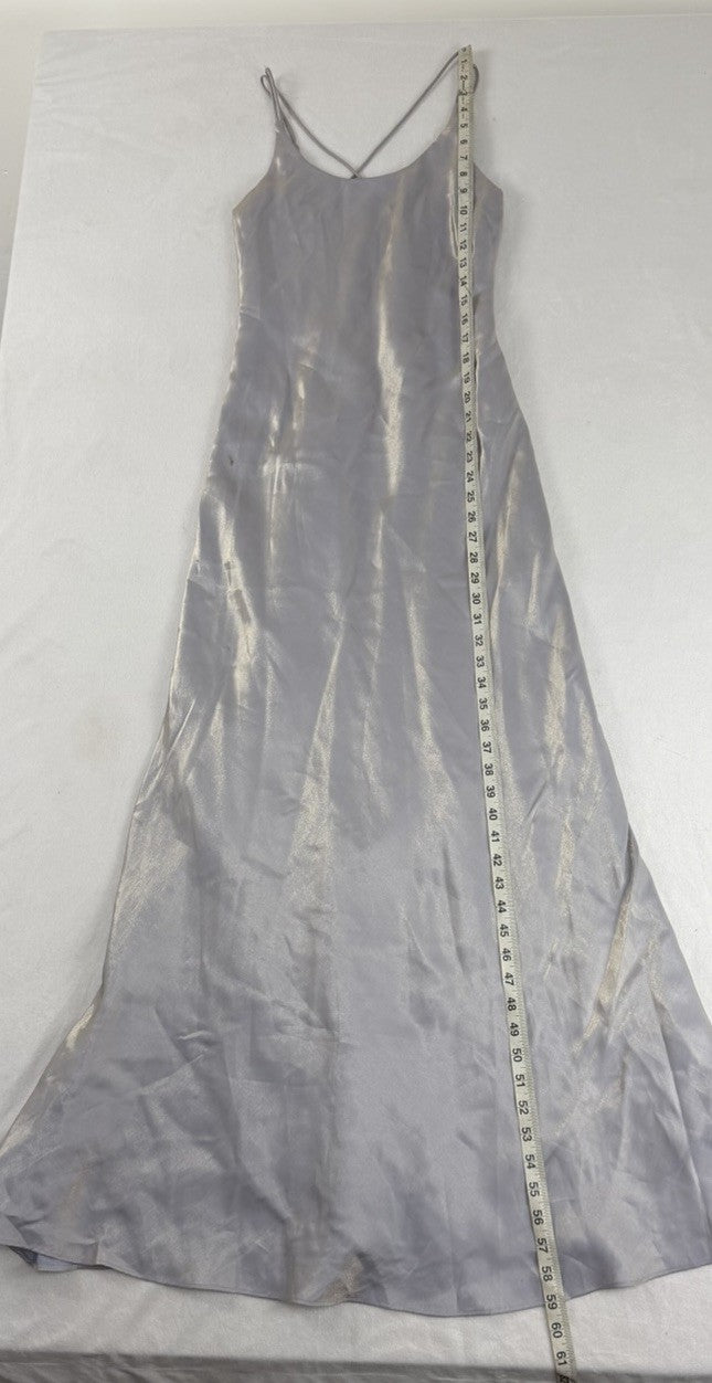 Jump 1990s Purple Metallic Iridescent Formal Gown Size 5-6
