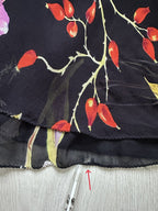 René Derhy Y2K Floral Spider Back Midi Dress