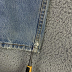 Vintage Levis 505 Jeans Mens 33x34 (32x33.5) Light Wash Straight Denim USA 90s