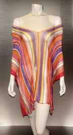 Missoni Vintage Striped Short Caftan Cover Up