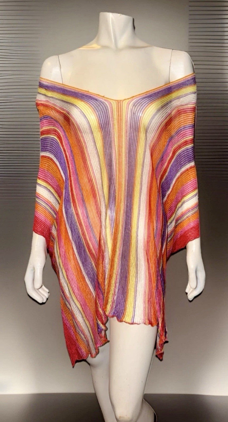 Missoni Vintage Striped Short Caftan Cover Up