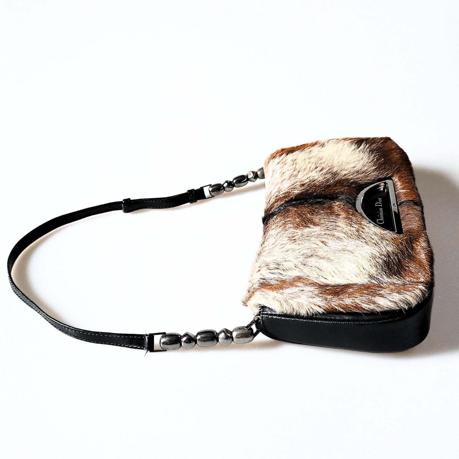 Dior Malice Fur Vintage Shoulder Bag