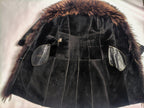 Penny Lane Belted Sheepskin Shearling Coat Size L