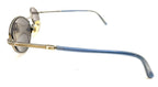 Gucci GG Light Gray Blue Metal Oval Eyeglasses Frames 49-20 Designer Men Women