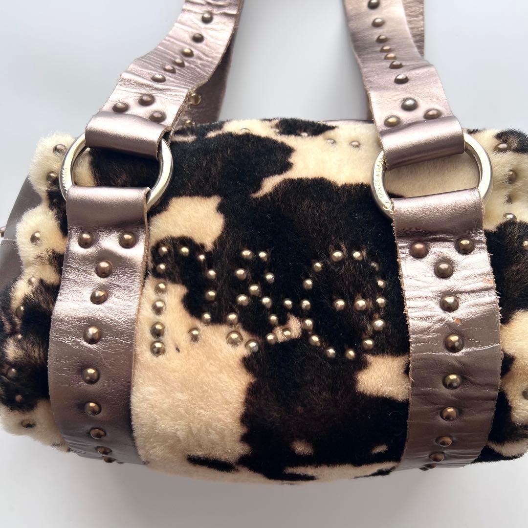Dolce & Gabbana Vintage Fur and Leather Shoulder Bag