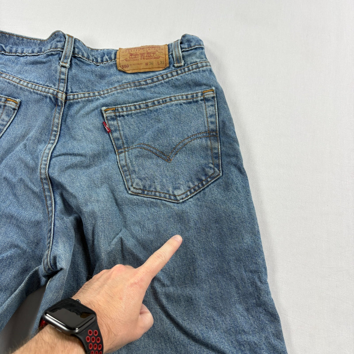 Levi's 1990s 550 Jeans Blue Relaxed Tapered 36x32