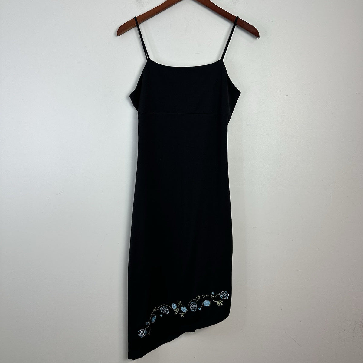 Evolution 1990s Babydoll Dress Small Embroidered Asymmetrical