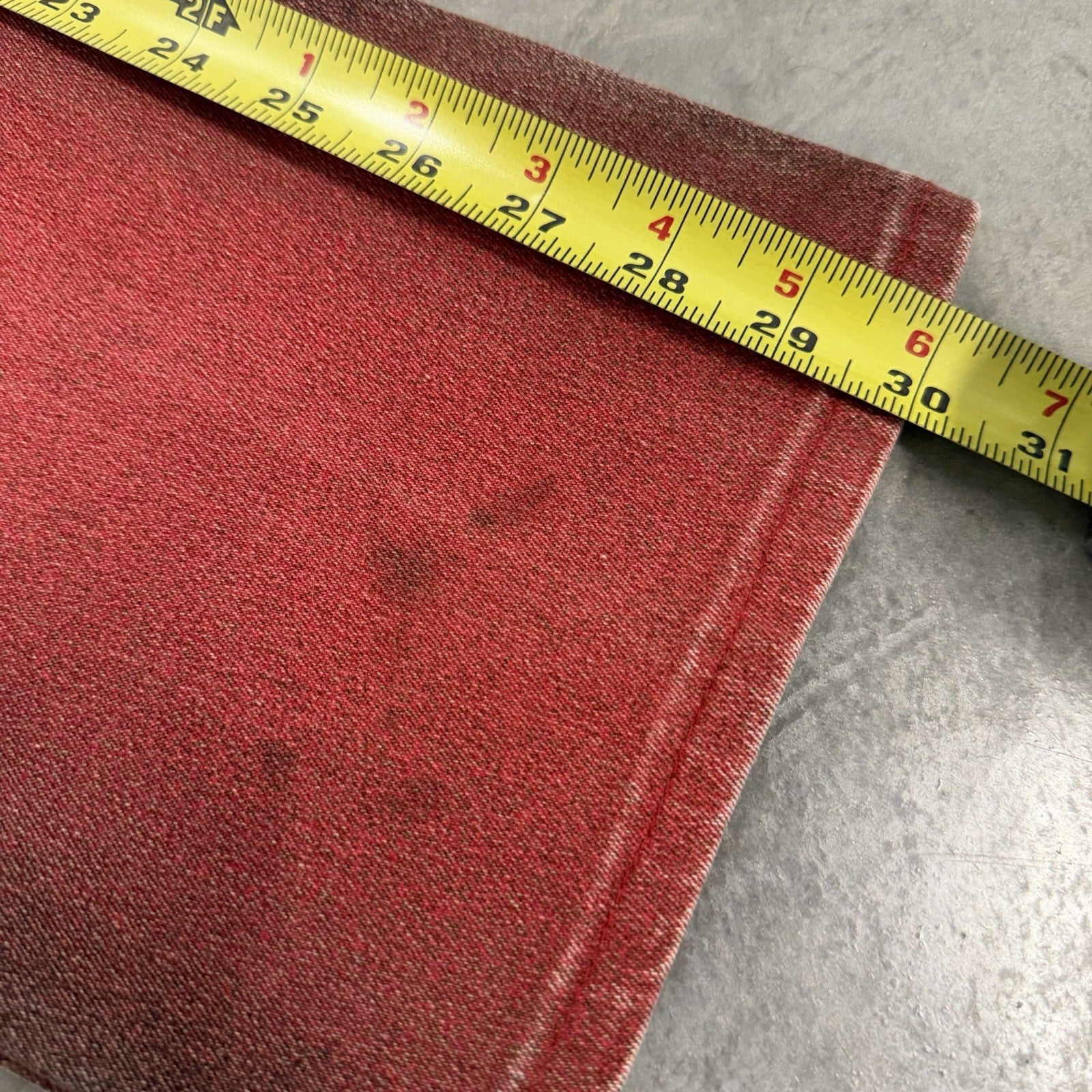 Vintage Roberto Cavalli Red Gradient Jeans “Devil Harmony” AW 2003 - Small