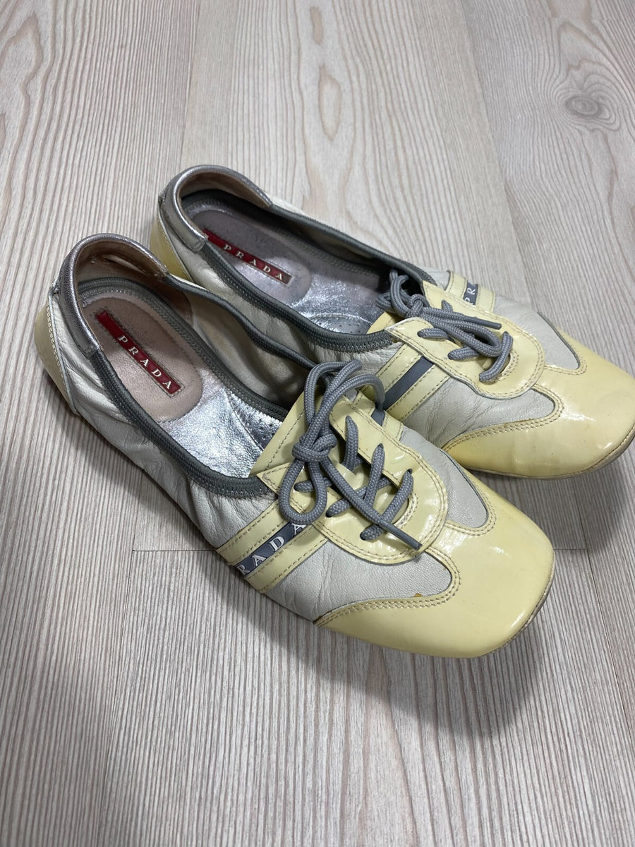Prada Leather Ballet Flats Size 37