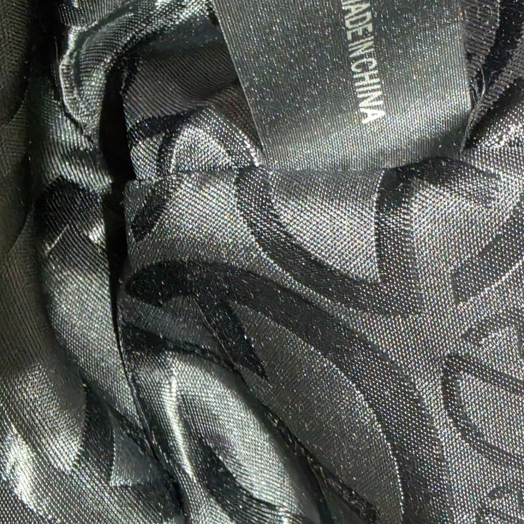Francesco Biasia Large Black Leather Braided Shoulder Bag