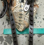 Be & D Snake Skin Shoulder Bag