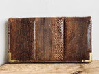 Vintage Python And Leather Clutch Purse With Strap Vintage Argentina Arnoleo’s