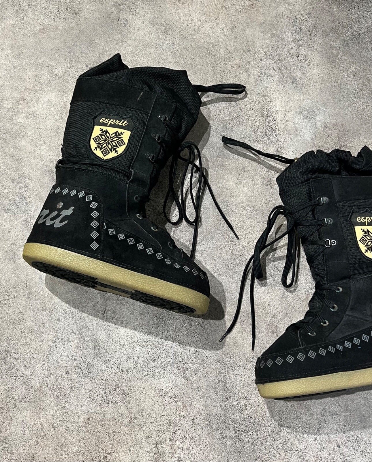 esprit moon boot style vintage boots