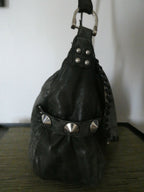 Be&D Women's Gray Leather Shoulder Bag Crossbody