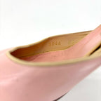 Vintage Chanel Pastel Pink Cap Toe Slingback Kitten Heel Pointed Toe Pumps 36
