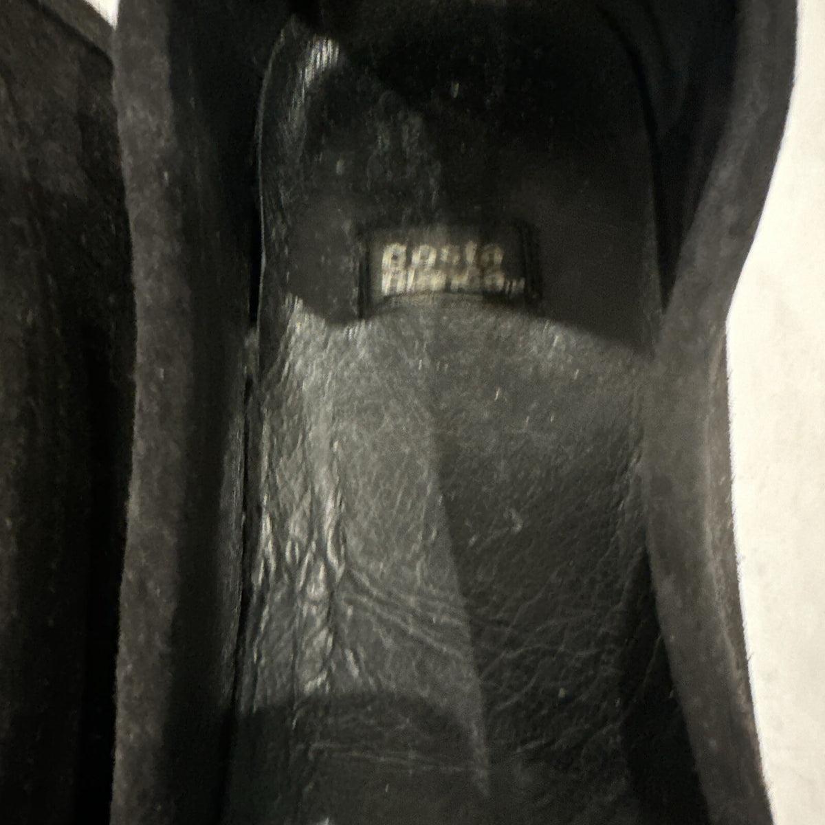 Costa Blanca Black Suede Driving Shoes with Leopard Print Calf Hair Size 8