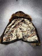 Vintage 90s-2000s JAPANESE JUNYA WATANABE STYLE  FAUX FUR  JACKET WOMENS CARTI