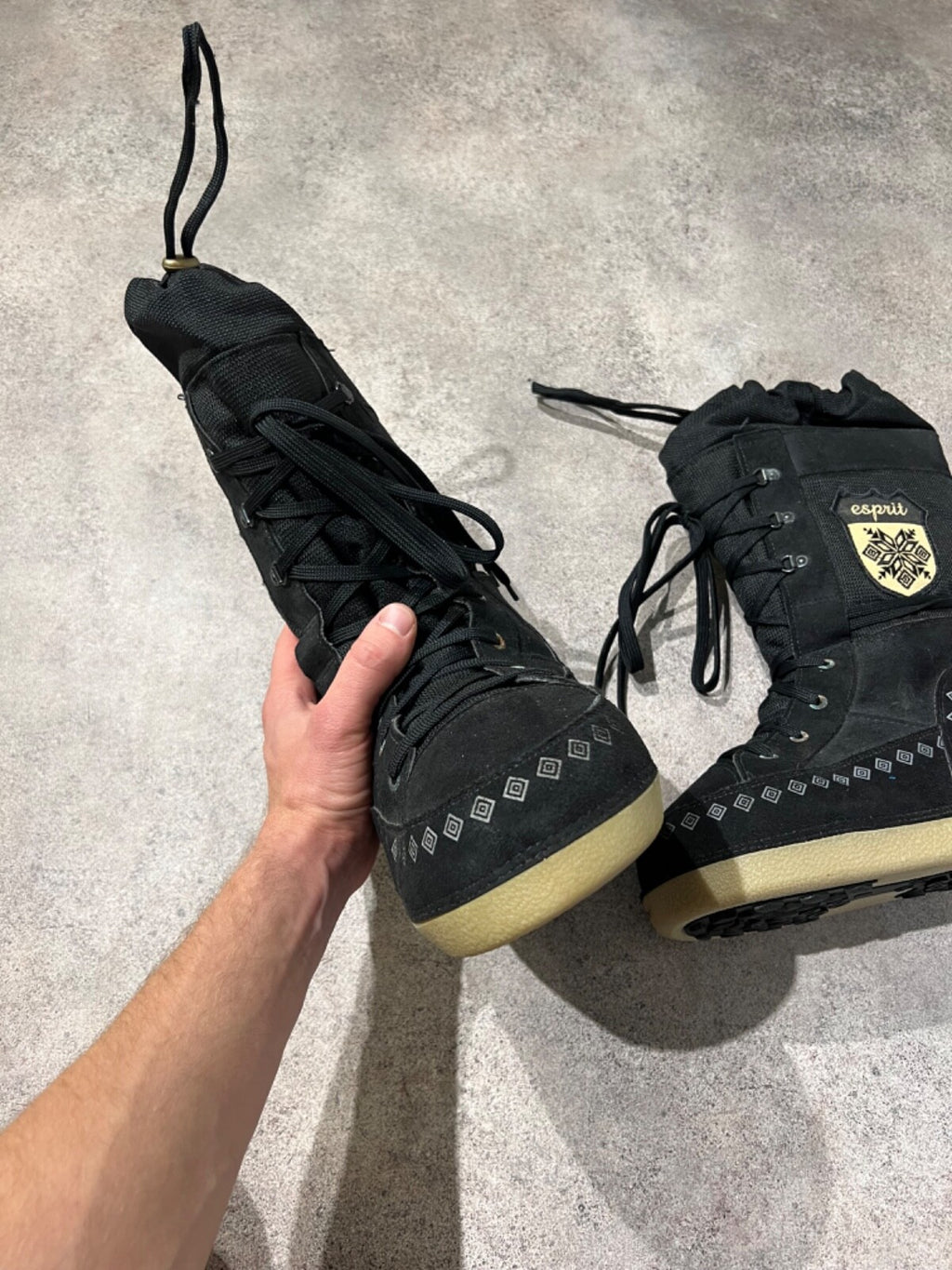 esprit moon boot style vintage boots