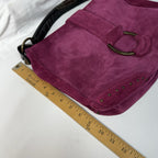 Francesco Biasia Split Leather Handbag - Purse - Maroon Soft Leather