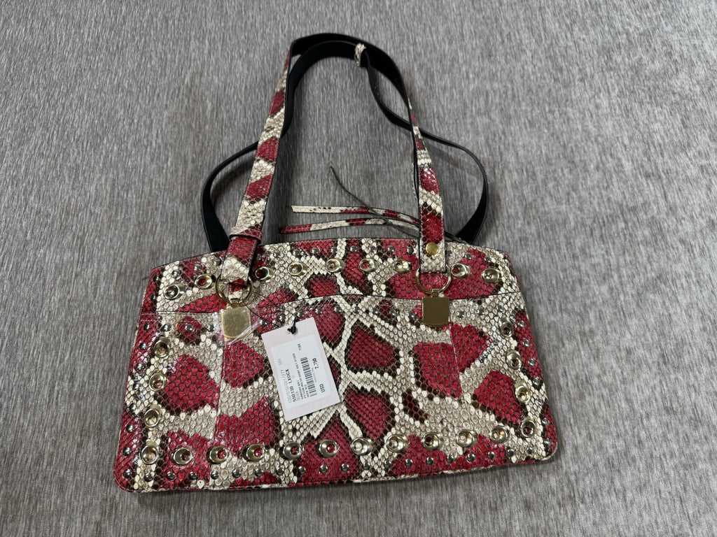 Gucci Python Arli Bag Purse Handbag Rock Red Snakeskin Exotic Studs w Tags