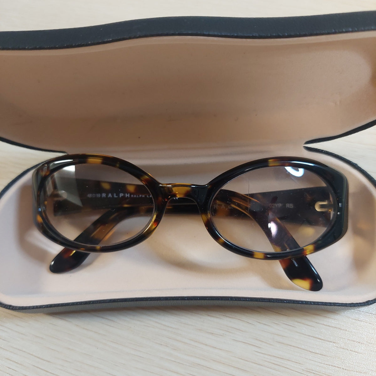 Vintage Ralph Lauren Tortoise Oval Sunglasses 90s