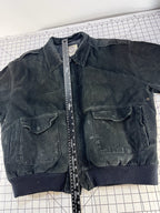 VTG 90s Global Identity GIII Leather 80s Aviator Bomber Flight Jacket M Retro