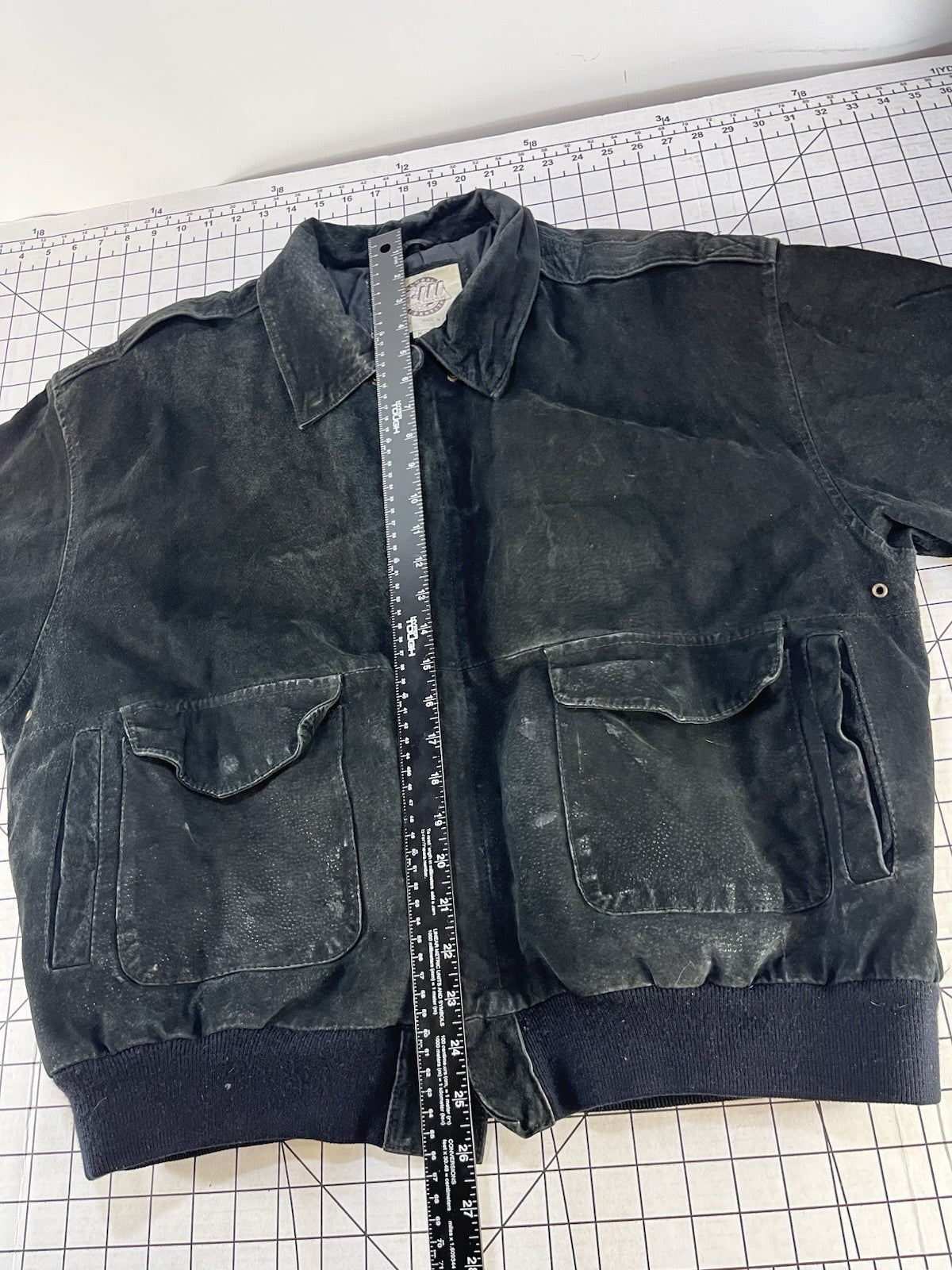 VTG 90s Global Identity GIII Leather 80s Aviator Bomber Flight Jacket M Retro