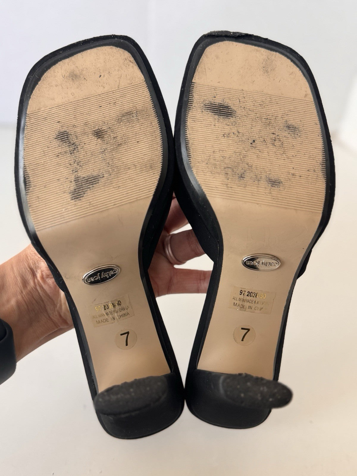 Vintage 90's Cathy Jean Black Slip On Heels