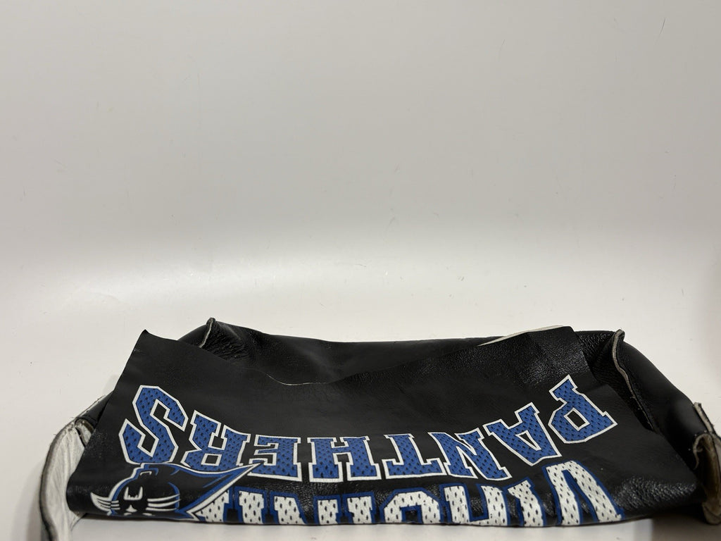 Dolce & Gabbana Black Leather Team Print Bag