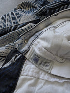 Vintage 2000's Roberto Cavalli Abstract Psychedelic Print Jeans Pants sz XL